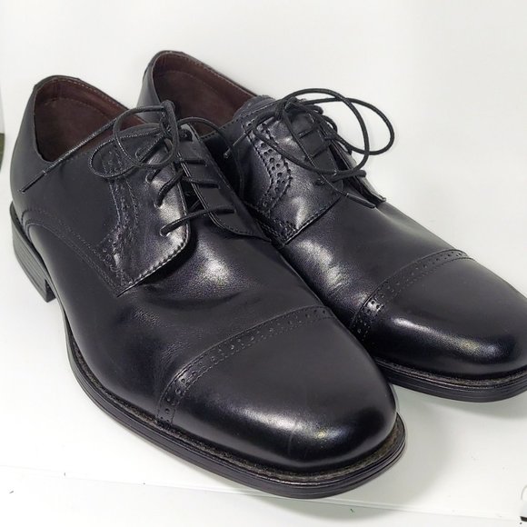 Johnston & Murphy Black Leather Lace up Oxford Dress Shoes Men\'s 9.5M main image 5